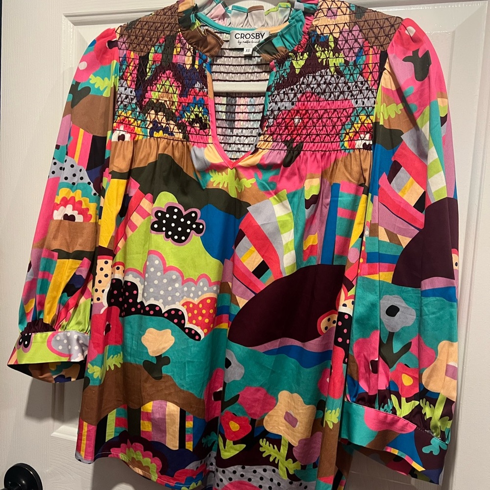 CROSBY by Mollie Burch Walking on Sunshine Blouse